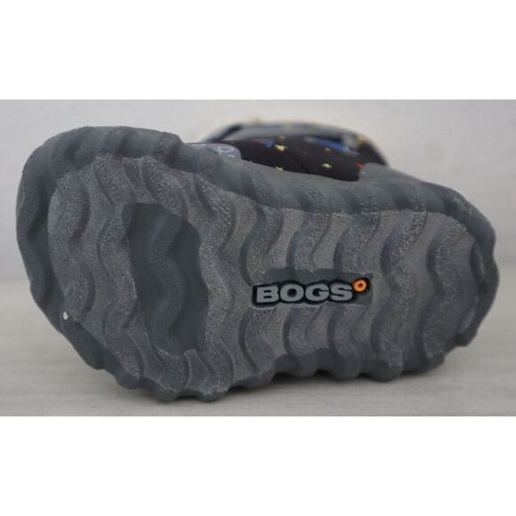 Bogs 72276I-009 Baby Boys Sz 4 Black Multi B-Moc Space Snow Boots - Picture 6 of 11